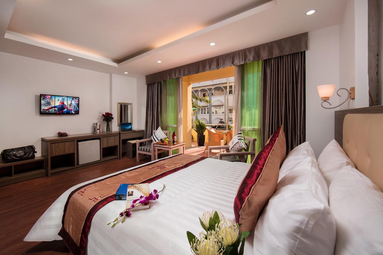 Van Mieu Hotel Hanoj Exteriér fotografie